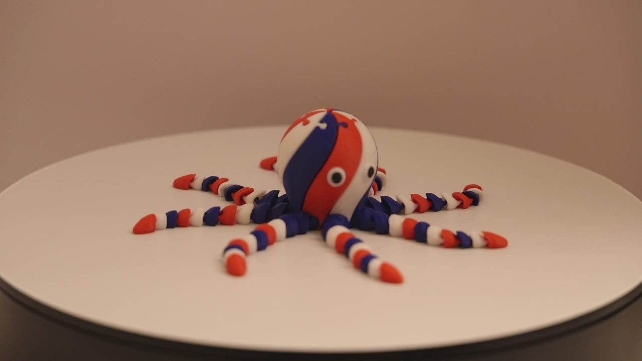 Blobtopus - Articulated Twisty Octopus - U.S.A 250th Anniversary Edition